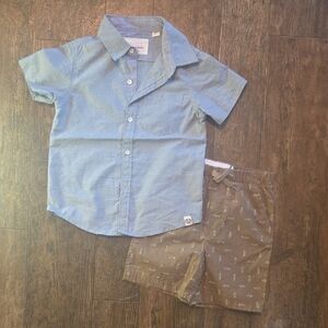 Paper Denim & Cloth Blue Kids Button Down Shirt